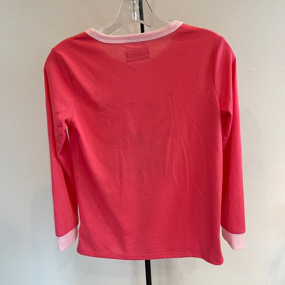 EDDIE BAUER Girl's "Let's Go Wild" Pajama Top Long Sleeve Large 14-16 PJs Sleep - Picture 3 of 5